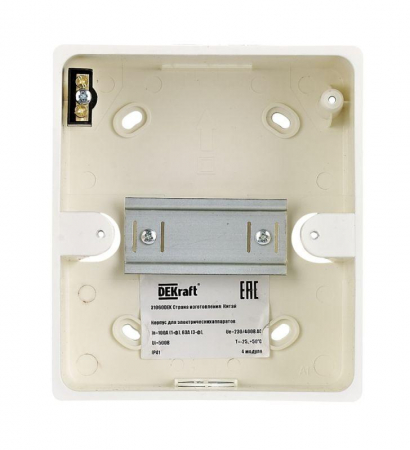 Корпус навесной дв. 1 ряд 4 мод. IP41 ЩРН-П пласт. прозр. DEKraft 31060DEK