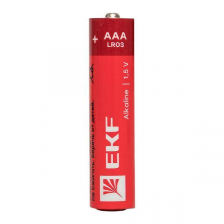 Элемент питания алкалиновый AAA/LR03 (уп.4шт) EKF LR03-SR4
