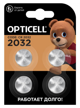 Элемент питания литиевый CR2032 (блист.4шт) Specialty Opticell 5060007