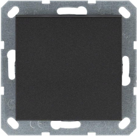 Кнопка звонка 1-кл. 10А IP20 механизм антрацит Jasmart G3010B