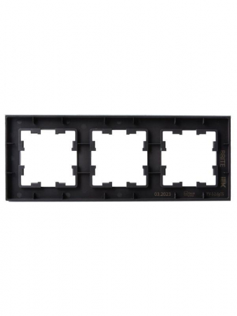 Рамка 3-м BRITE РУ-3-2-БрТБ стекло темн. бронза IEK BR-M32-G-K45