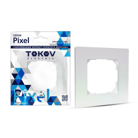 Рамка 1-м Pixel перламутр. TOKOV ELECTRIC TKE-PX-RM1-C04