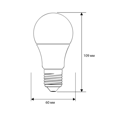 Лампа светодиодная LED11-A60/845/E27 11Вт грушевидная матовая 4500К бел. E27 925лм 170-265В Camelion 12036