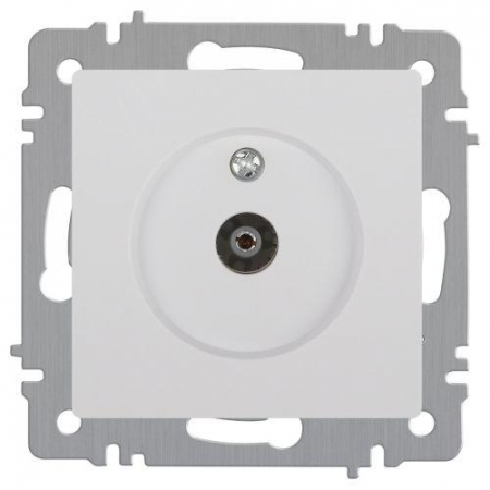 Розетка телевизионная одиночная TV СП Accent 6-301-01 IP20 бел. Intro Б0063601