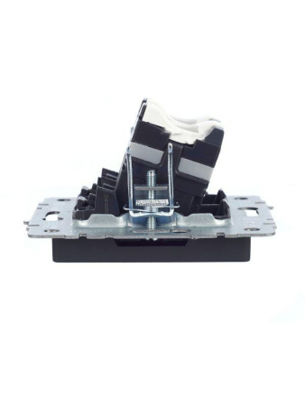 Розетка компьютерная 2-м СП BRITE RJ45 кат.5E РК10-2-БрГ механизм графит IEK BR-K20-1-K53