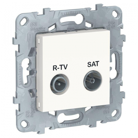 Механизм розетки R-TV/SAT UNICA NEW оконечная бел. SchE NU545518