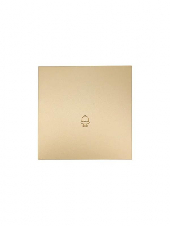 Кнопка звонка СП ZIMA IP20 безвинт. зажим зол. LEZARD 704-3688-103QC
