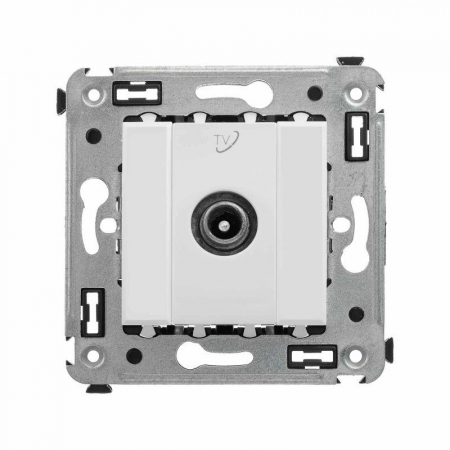 Розетка TV СП проходная Avanti "Белое облако" DKC 4400513