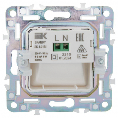 Подсветка светодиодная SKANDY встраив. SK-L01Bl черн. IEK SK-FL20-K02