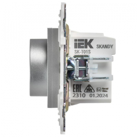 Термостат электронный SKANDY SK-T01S с индикацией серебр. IEK SK-RT11-K23