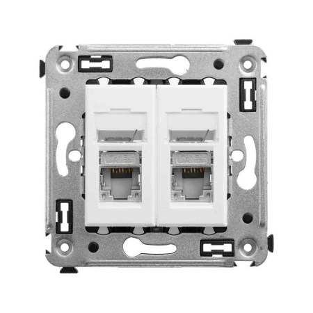 Розетка компьютерная 2-м СП Avanti "Белое облако" RJ45 кат.5E экранир. DKC 4400364