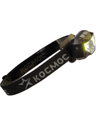 Фонарь налобный аккум. 3Вт XPG 2х3Вт COB/Li-po 1200мА.ч ABS пластик КОСМОС (KOC851Lit)