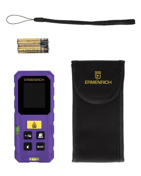 Рулетка лазерная Reel PLUS GS40 фиолет. Ermenrich 86257