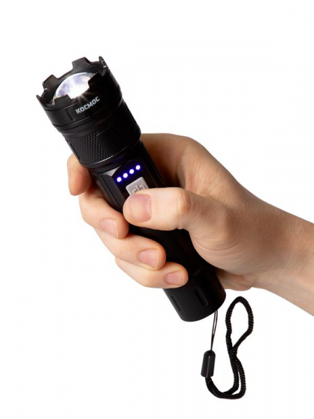 Фонарь ручной аккум. 5Вт P50 LED/ZOOM/Li-ion 1200мА.ч ABS КОСМОС (KOC122Lit)