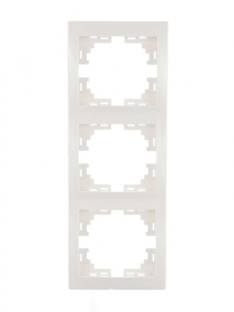 Рамка 3-м Мира верт. бел. LEZARD 701-0200-153