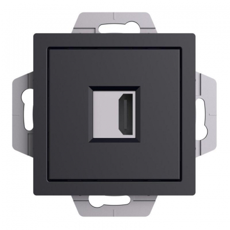 Розетка HDMI AtlasDesign механизм карбон SE ATN001080