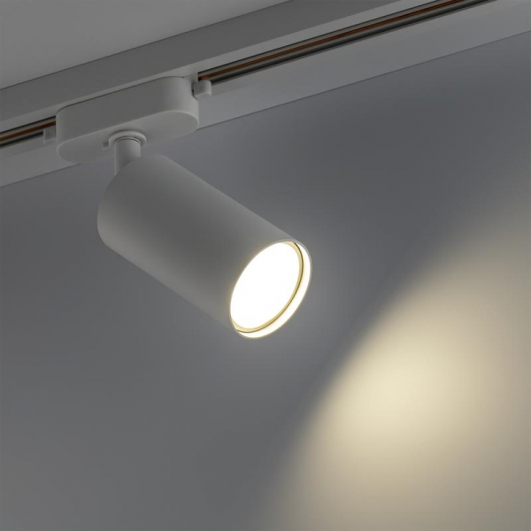 Светильник трековый ARTLINE поворотный 55х55х100мм GU10 230В алюм. 4кв.м бел Ritter 59875 0