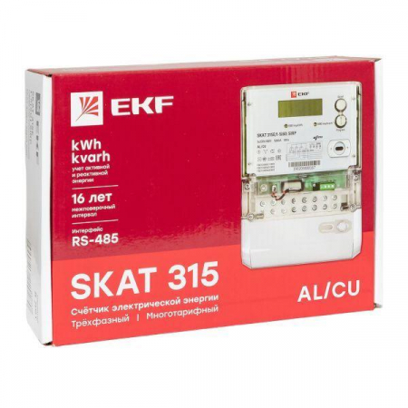 Счетчик Skat 315E/1-5(60) SIRP 3ф EKF 31501R