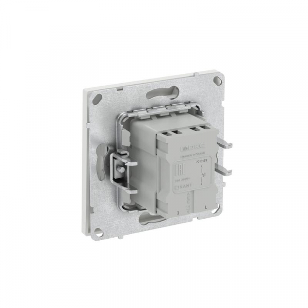 Кнопка 1-кл. KANT бел. песок DKC 7010153