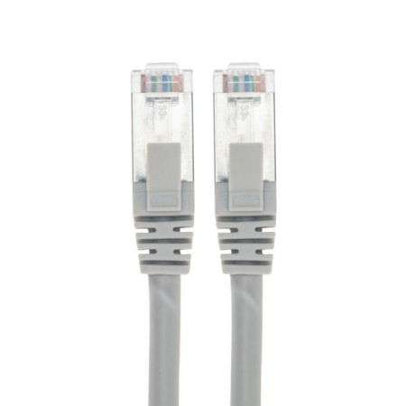 Патч-корд F/UTP кат.6 RJ45-RJ45 26AWG LSZH 1м сер. Rexant 02-0210-1