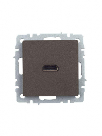 Розетка СП BRITE HDMI РHDMI-0-БрТБ механизм бронза IEK BR-H10-K45