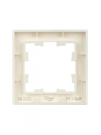 Рамка 1-м BRITE РУ-1-БрЖ жемчуж. IEK BR-M12-K36