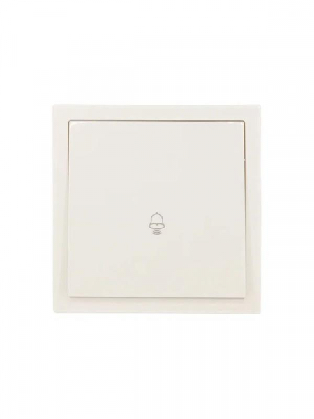 Кнопка звонка СП ZIMA IP20 безвинт. зажим слон. кость LEZARD 704-9088-103QC