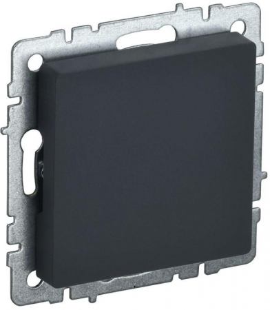 Заглушка c суппортом BRITE МЗ10-БрГ механизм графит IEK BR-PL10-K53