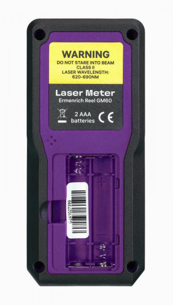 Рулетка лазерная Reel PRO GM60 фиолет. Ermenrich 84645