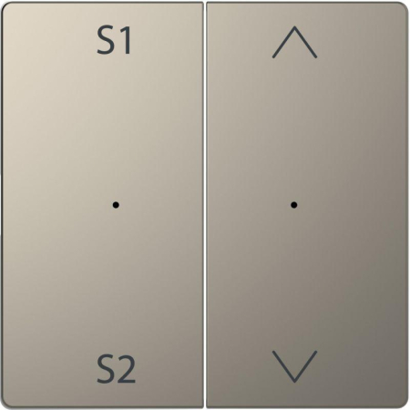 Клавиша Merten D-Life PlusLink для 2-кл. выкл. с S1/S2 вверх/вниз SD никель SchE MTN5227-6050