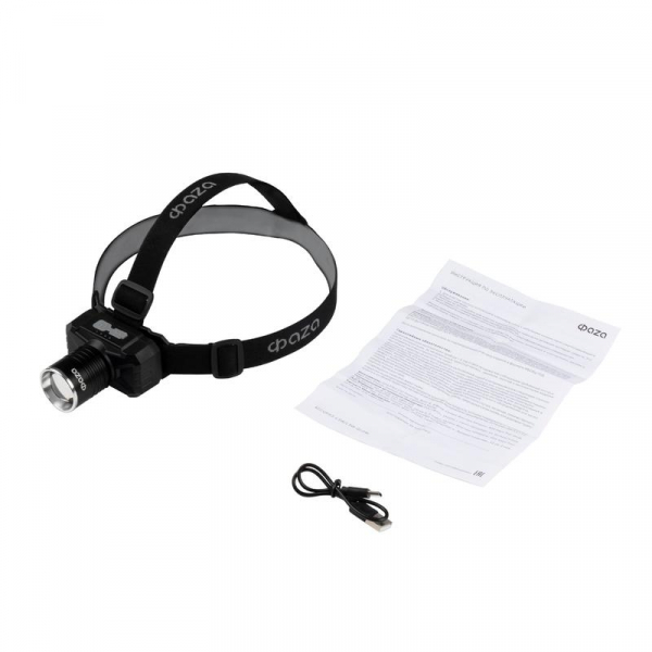 Фонарь аккумуляторный налобный ФАZА AccuFH2 -L10WZ 10Вт 5500-6500К (ZOOM 4режима) IP42 ФАZА 5061545