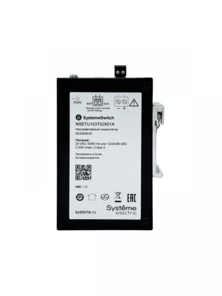 Коммутатор промышленный неуправляемый Ethernet 2х10/100/1000BaseT 1х100/1000BaseX SFP SE NSETU103T02X01A