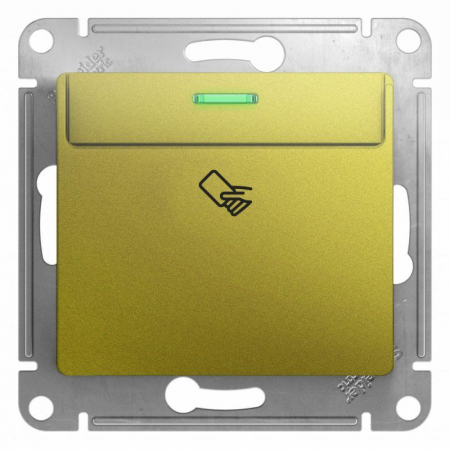 Механизм выключателя карточного 1-м Glossa сх. 6 10AX фисташк. SchE GSL001069