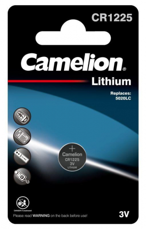 Элемент питания литиевый CR CR1225 BL-1 (блист.1шт) Camelion 3608
