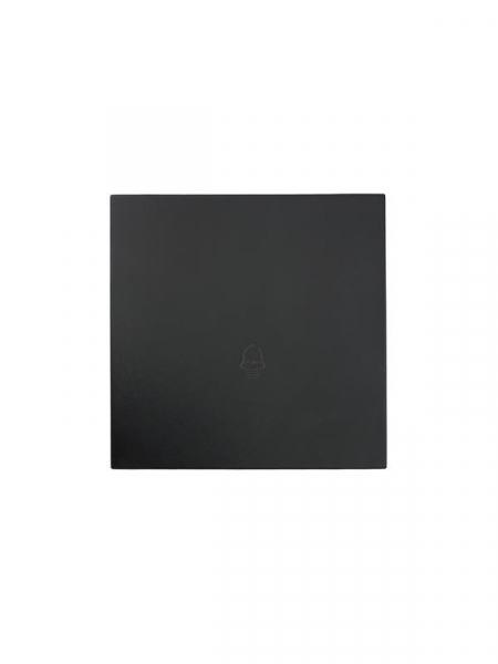 Кнопка звонка СП ZIMA IP20 безвинт. зажим черн. бархат LEZARD 704-4288-103QC