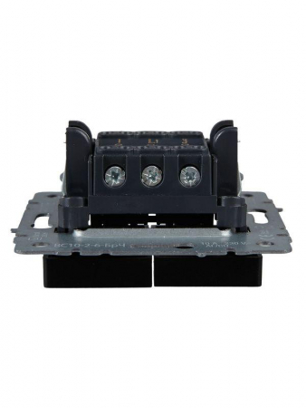 Выключатель проходной 2-кл. СП BRITE ВС10-2-6-БрЧ 10А механизм черн. IEK BR-V22-0-10-K02