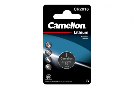 Элемент питания литиевый CR CR2016 BL-1 (блист.1шт) Camelion 3068