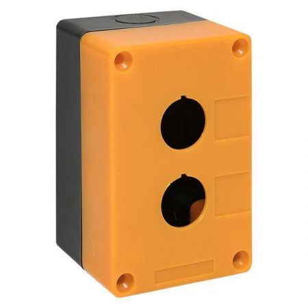 Корпус КП102 2 кнопки пластик. желт. EKF cpb-102-o