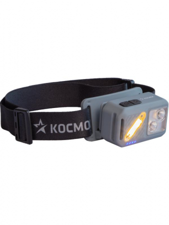 Фонарь налобный 2х2Вт XPG 3х1Вт SMD/Li-po1200мА.ч ABS пластик магниты и крюк КОСМОС (KOC850Lit)