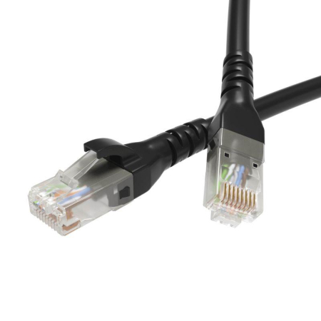 Патч-корд неэкранированный CAT6 U/UTP 4х2 LSZH 1.5м черн. DKC RN6UU4515BK