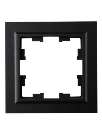 Рамка 1-м IP44 BRITE РУ-1-БрЧ-44 черн. IEK BR-M12-44-K02