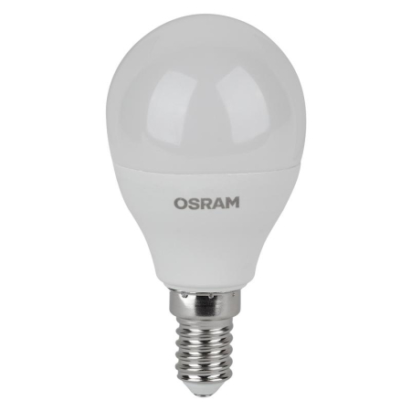 Лампа светодиодная LED Value LVCLP60 7SW/830 7Вт шар матовая E14 230В 2х5 RU (уп.5шт) OSRAM 4058075578104