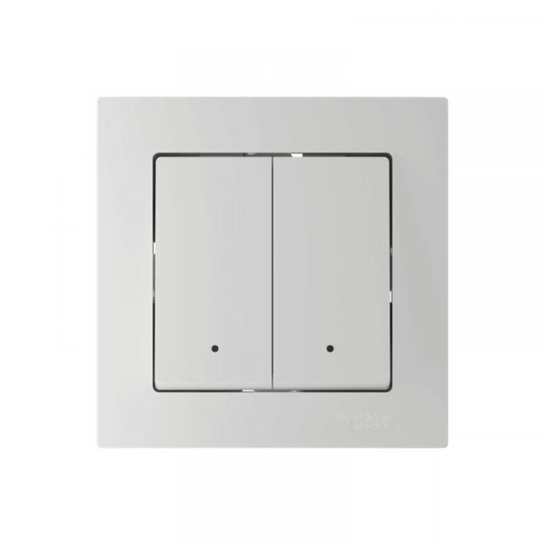 Выключатель 2-кл. AtlasDesign Smart 10А (сх. 5) L+N с подсветкой Zigbee механизм бел. SE ATN000153Z