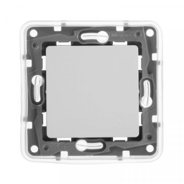 Механизм переключателя 1-кл. СП Etika Plus 10А IP44 250В 10AX бел. Leg 672200