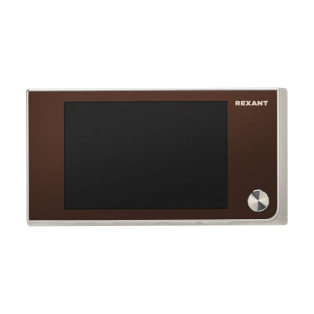 Видеоглазок дверной DV-114 с цветным LCD-дисплеем 3.5дюйм широкий угол обзора 120град. Rexant 45-1114