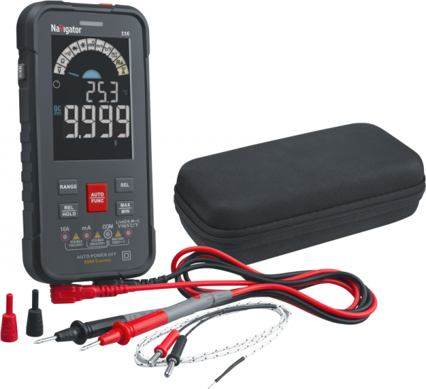 Мультиметр 95 771 NMT-Mm-116 True RMS Smart цветной дисплей Navigator 95771