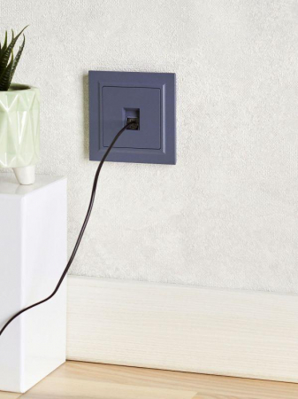 Розетка компьютерная СП RJ45 кат.5E BRITE РК10-БрМ механизм маренго IEK BR-K10-1-K35