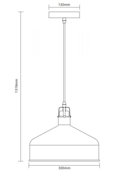 Светильник PL-425L С62 подвес. Amsterdam 1хE27 60Вт 230В черн.+медь Camelion 13029