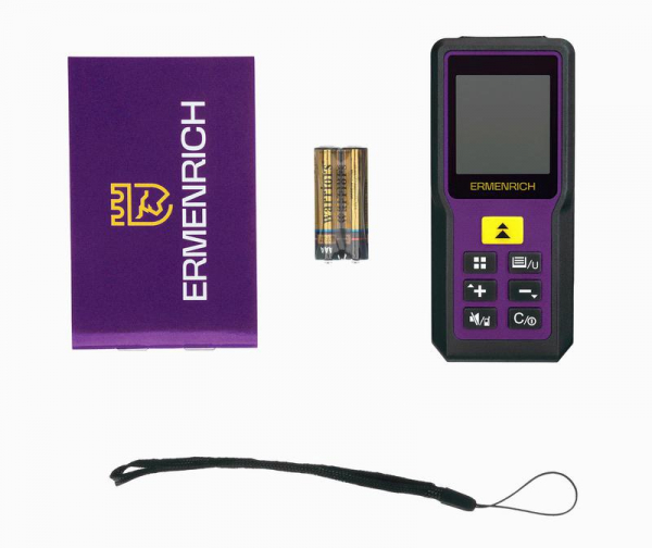 Рулетка лазерная Reel PRO GM60 фиолет. Ermenrich 84645