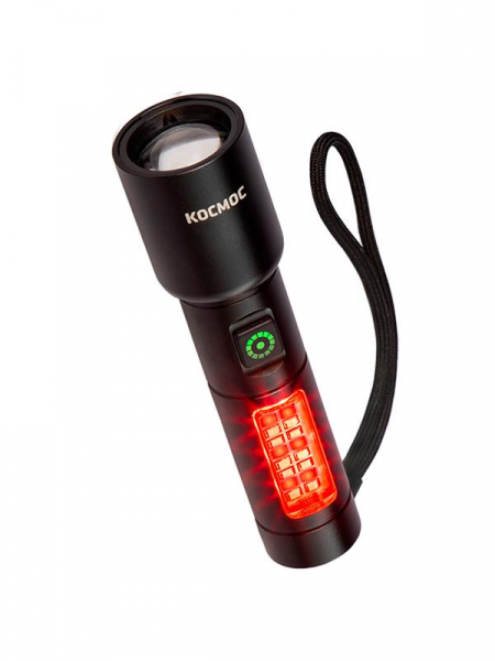 Фонарь ручной аккум. 10Вт LaserLED/широк.cвет/Li-ion 1200мА.ч алюм. КОСМОС (KOC134Lit)